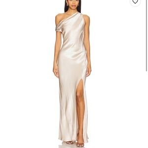 Sol Asymmetrical Dress in Sand
Bec + Bridge